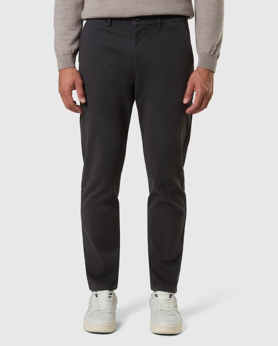 Pantalón chino de hombre en gabardina elástica - North Sails - Gris oscuro Gris oscuro-2
