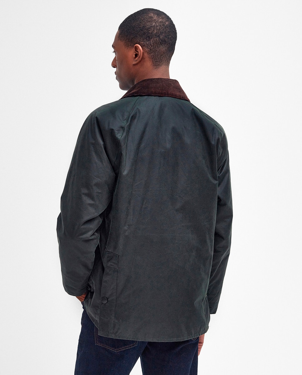Imagen 2 de Chaqueta de hombre con cuello de pana y cierre de cremallera - Barbour - Verde oscuro Verde oscuro