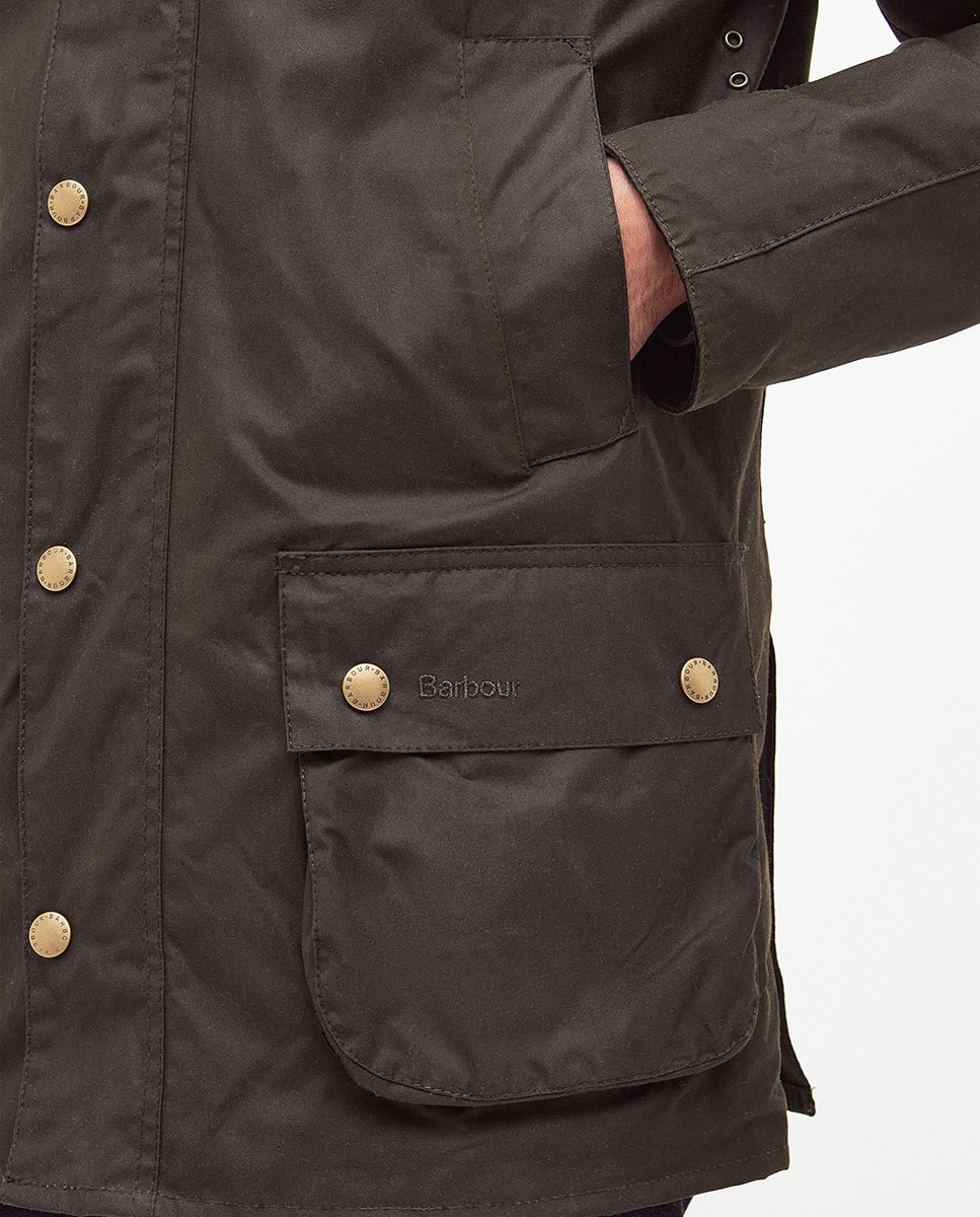 Imagen 5 de Parka de hombre Barbour color oliva con cuatro bolsillos - Verde oscuro Verde oscuro