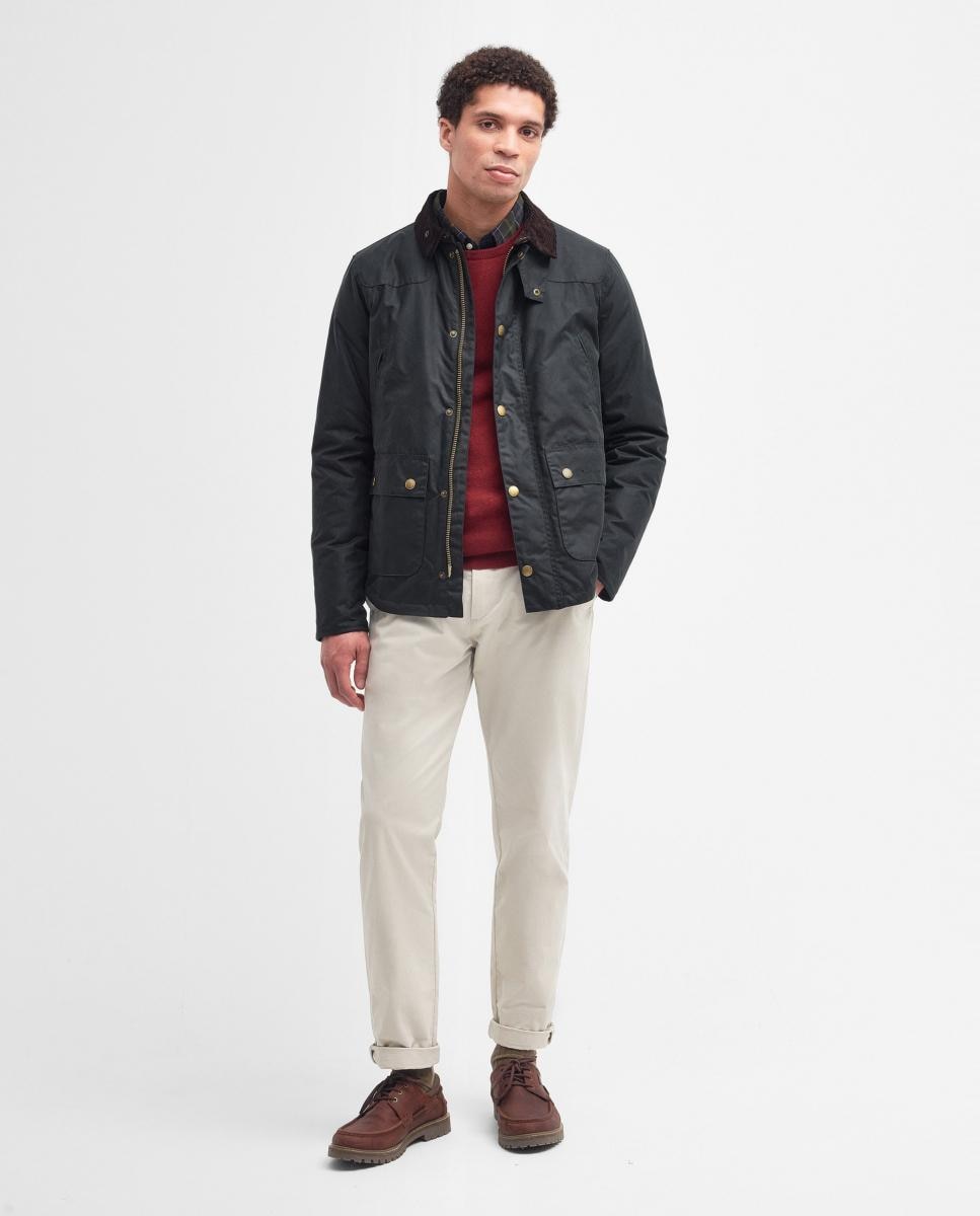 Imagen 10 de Chaqueta de hombre de cuello alto y parches en los hombros - Barbour - Verde Verde oscuro