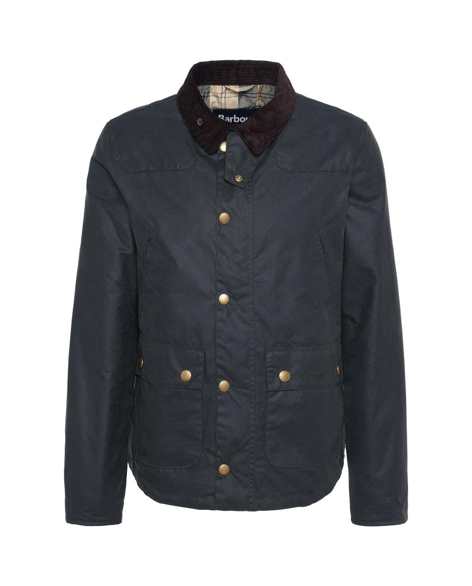 Imagen 9 de Chaqueta de hombre de cuello alto y parches en los hombros - Barbour - Verde Verde oscuro