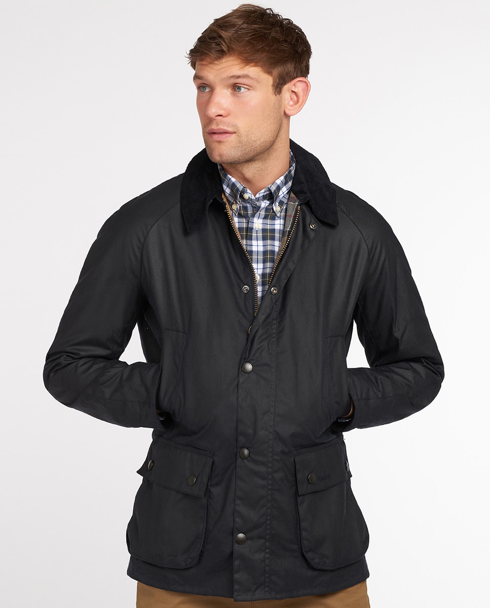 Imagen 8 de Chaqueta de hombre con cierre de cremallera y cuello de pana - Barbour - Azul marino Azul marino