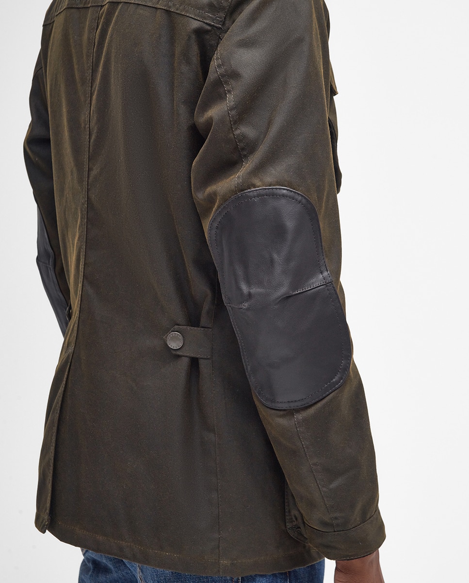 Chaqueta de hombre con bolsillos y cuello alto - Barbour - Verde oscuro Verde oscuro-5