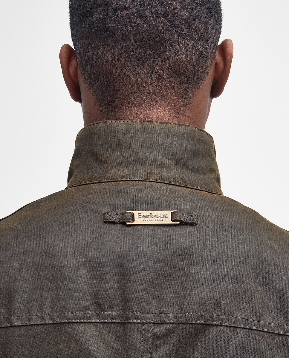 Chaqueta de hombre con bolsillos y cuello alto - Barbour - Verde oscuro Verde oscuro-7