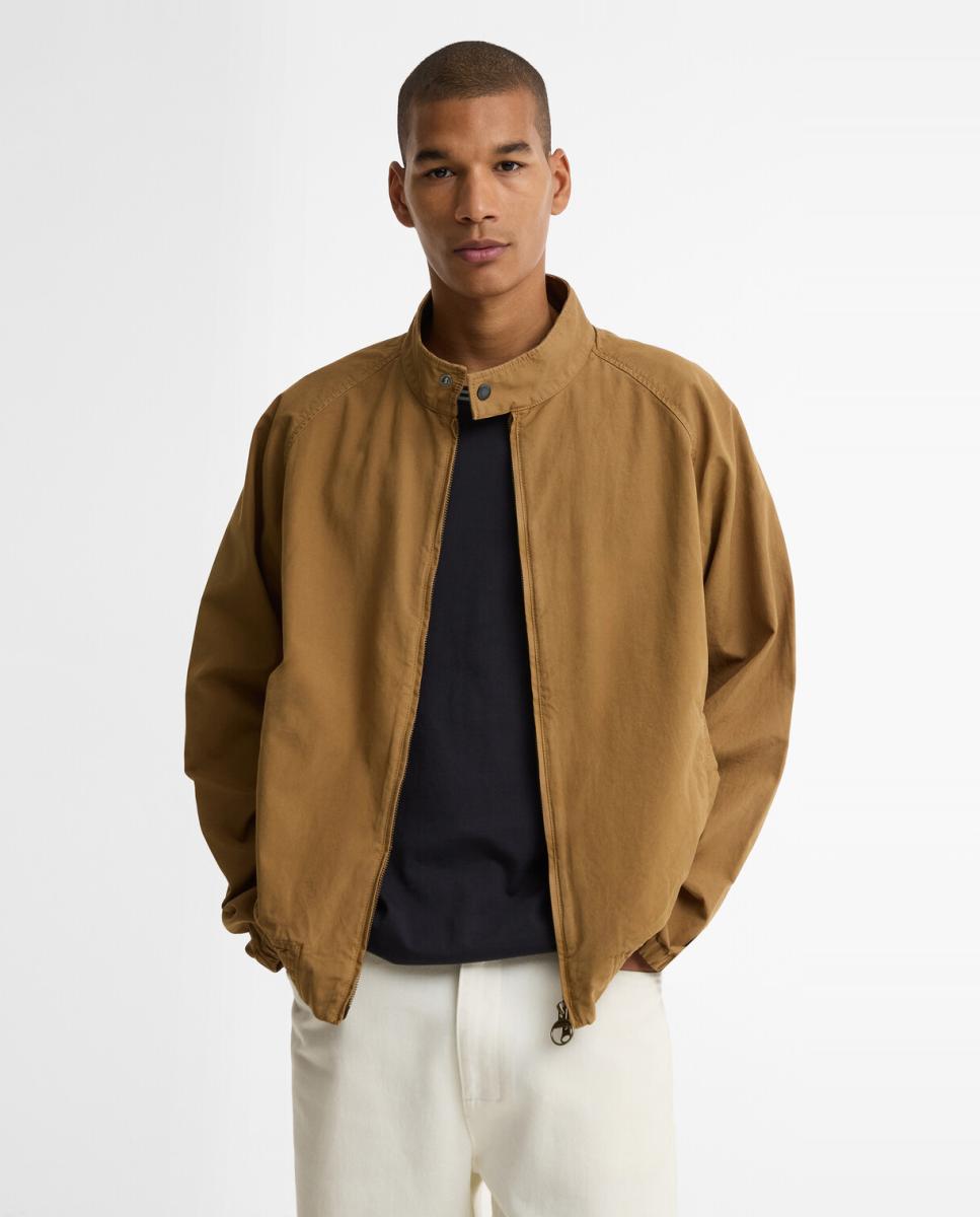 Chaqueta informal de algodón envejecido - Barbour - Camel Camel-1