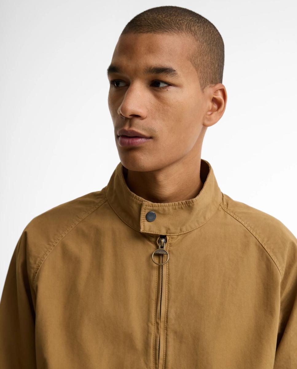 Chaqueta informal de algodón envejecido - Barbour - Camel Camel-3