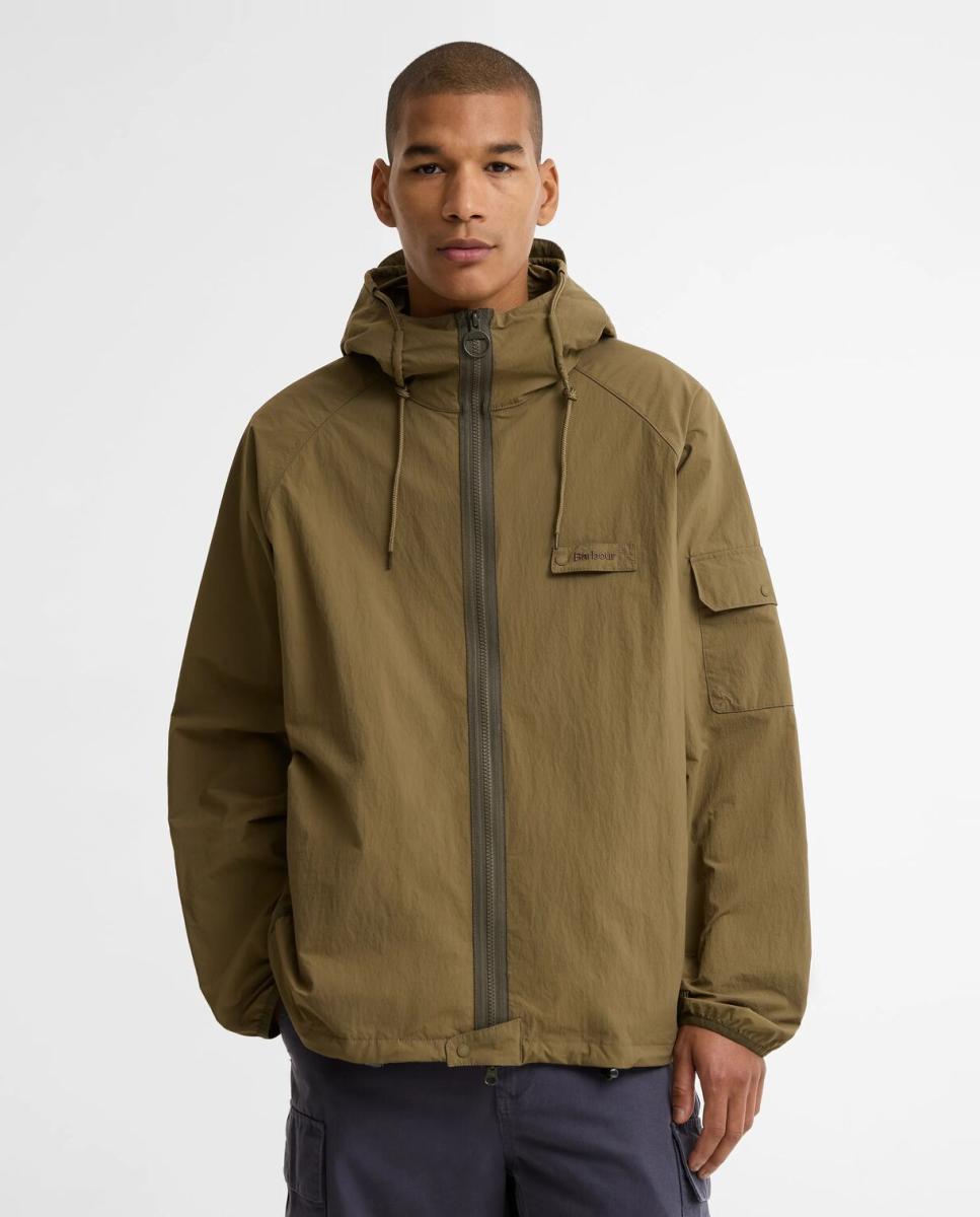 Imagen 0 de Chaqueta de hombre impermeable con capucha Verde militar