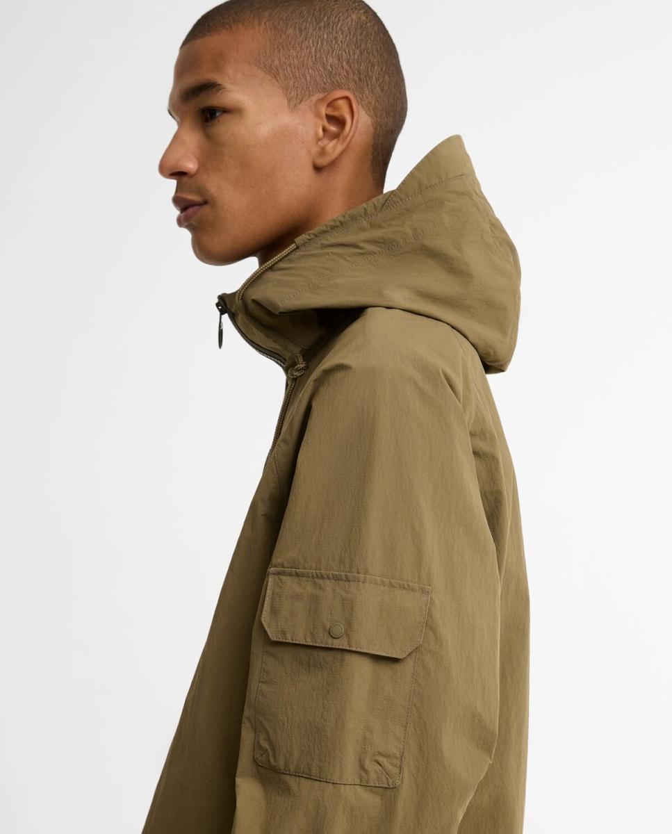 Chaqueta de hombre impermeable con capucha - Barbour - Verde militar Verde militar-3