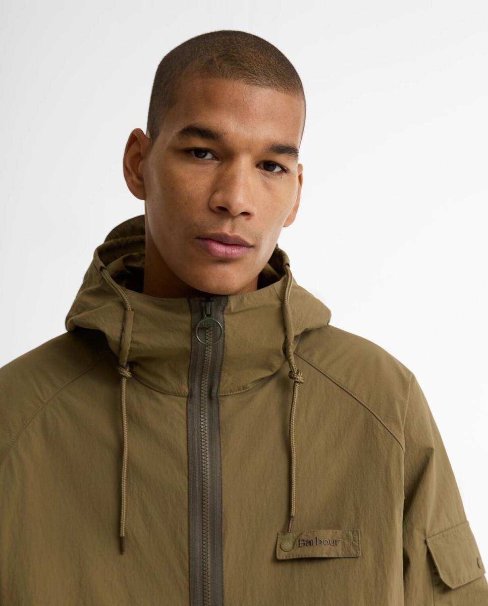 Chaqueta de hombre impermeable con capucha - Barbour - Verde militar Verde militar-4