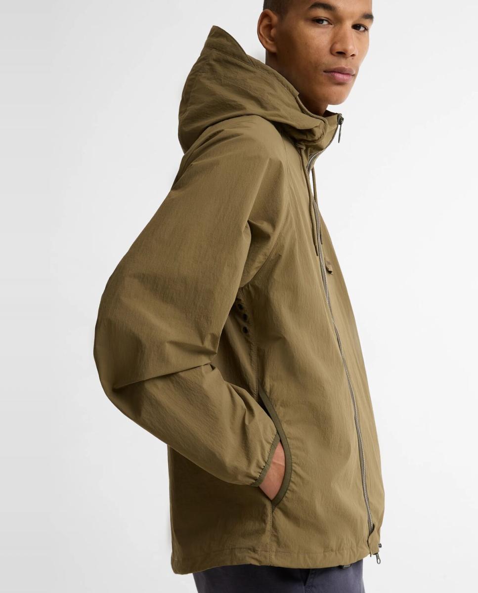 Chaqueta de hombre impermeable con capucha - Barbour - Verde militar Verde militar-5