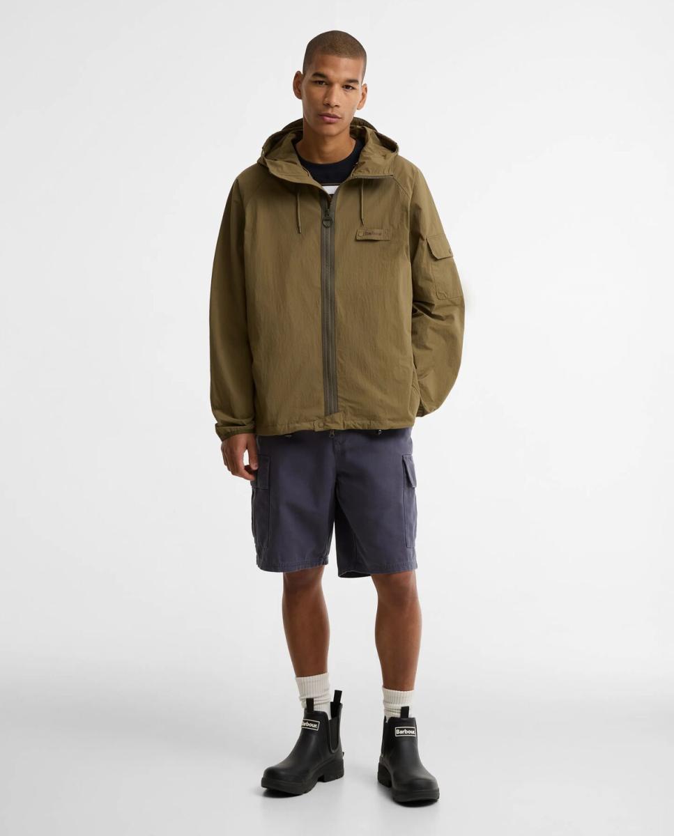 Chaqueta de hombre impermeable con capucha - Barbour - Verde militar Verde militar-6
