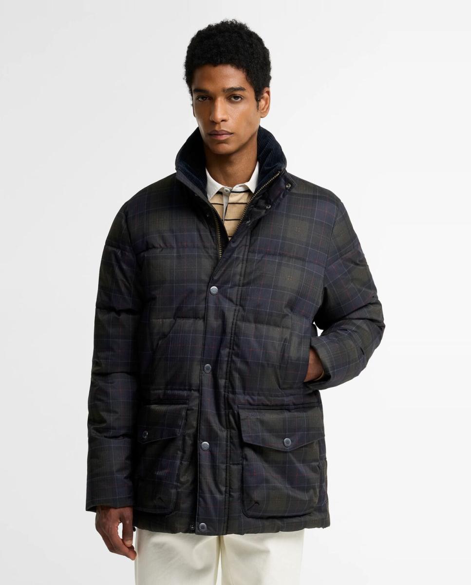 Chaqueta acolchada de hombre y bolsillos plaston - Barbour - Gris oscuro Gris oscuro-1