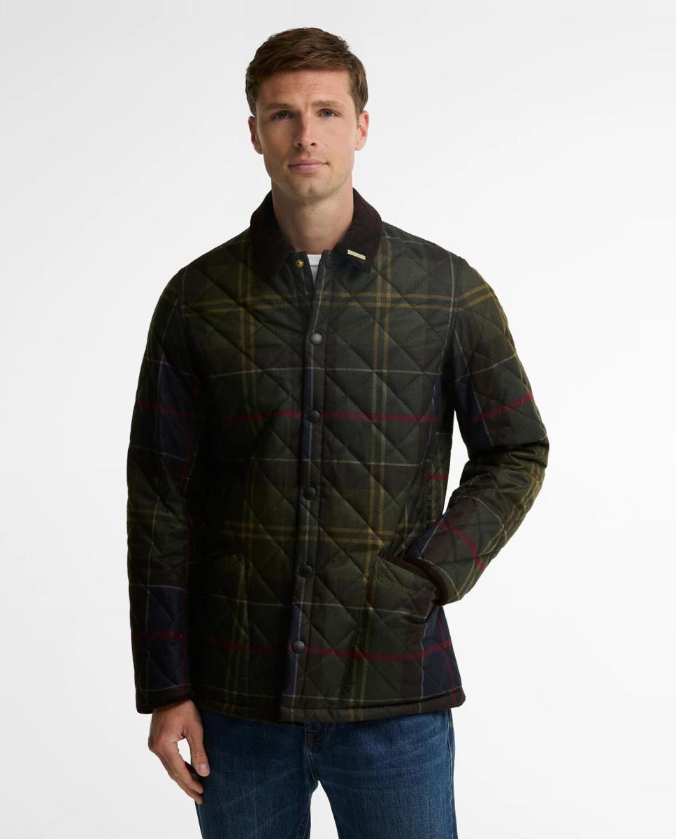 Imagen 1 de Chaqueta acolchada de hombre con tartan clasico Amarillo
