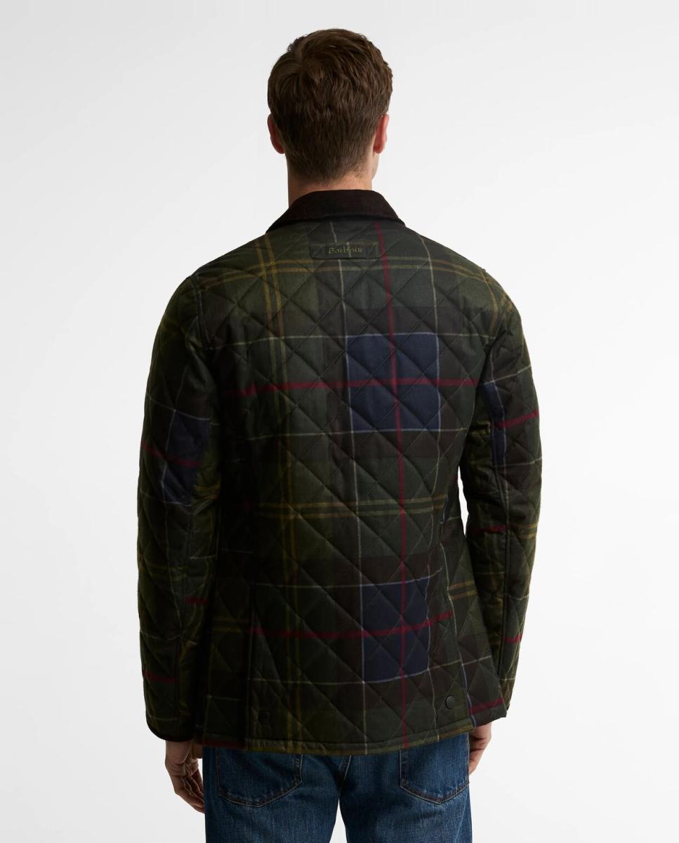 Imagen 2 de Chaqueta acolchada de hombre con tartan clasico - Barbour - Amarillo Amarillo