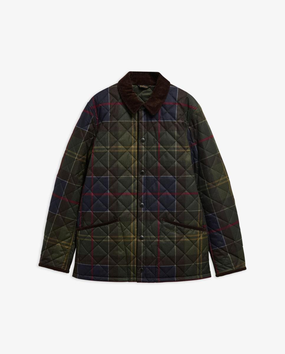 Imagen 6 de Chaqueta acolchada de hombre con tartan clasico - Barbour - Amarillo Amarillo