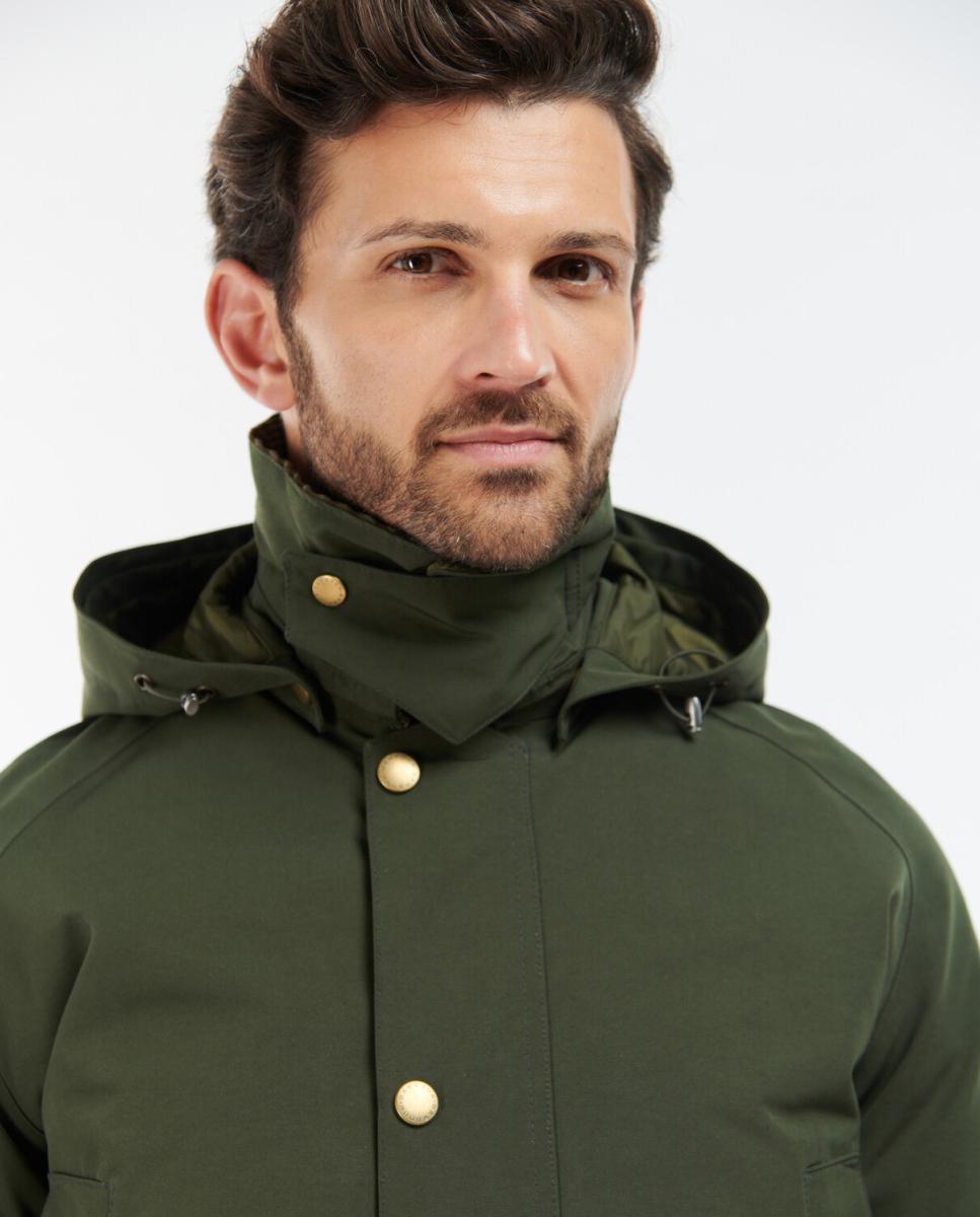 Imagen 4 de Chaqueta de hombre con bolsillos calientamanos - Barbour - Verde oscuro Verde oscuro