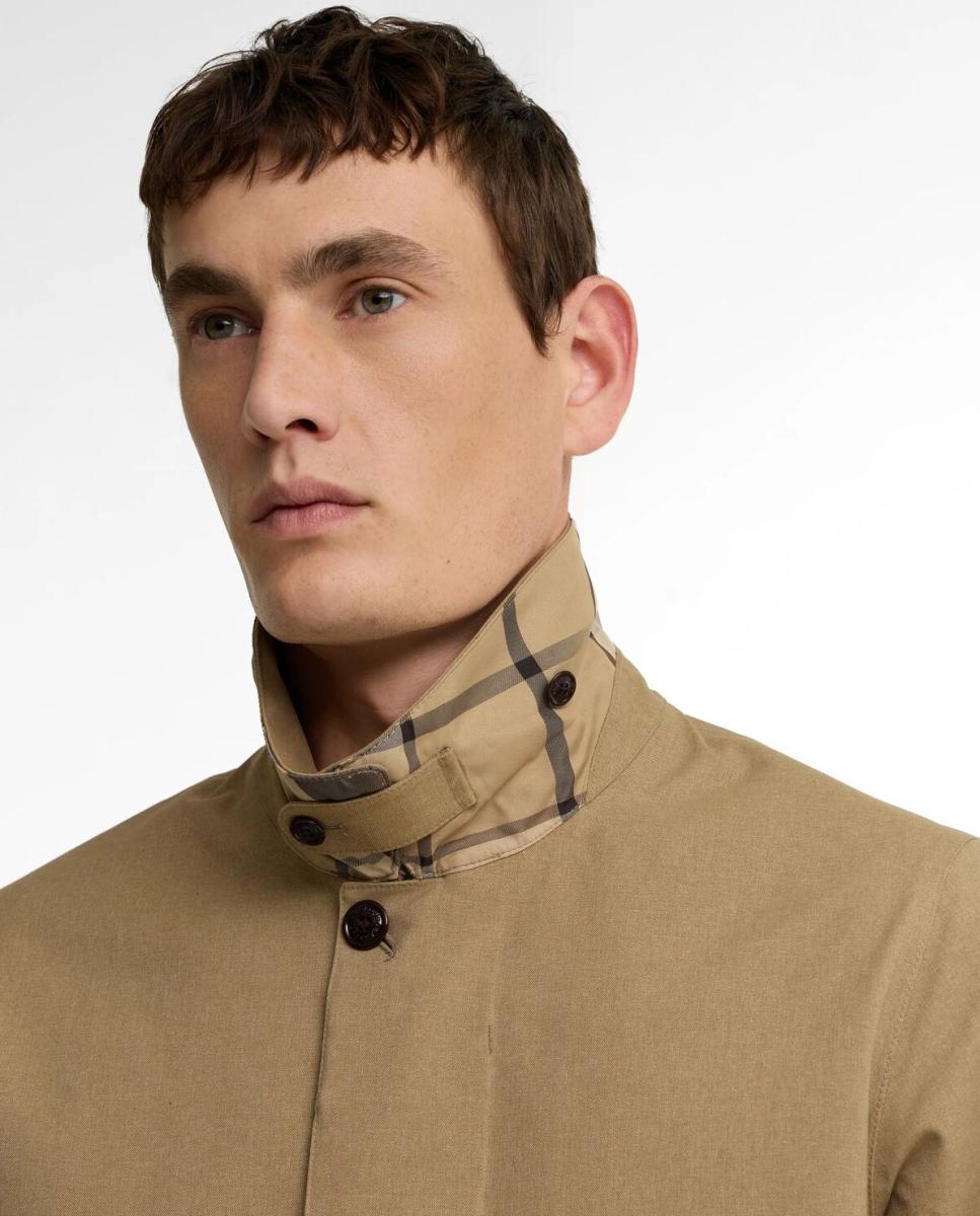 Chaqueta gabardina larga de hombre - Barbour - Beige Beige-3
