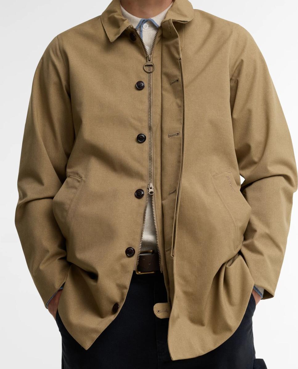 Chaqueta gabardina larga de hombre - Barbour - Beige Beige-4