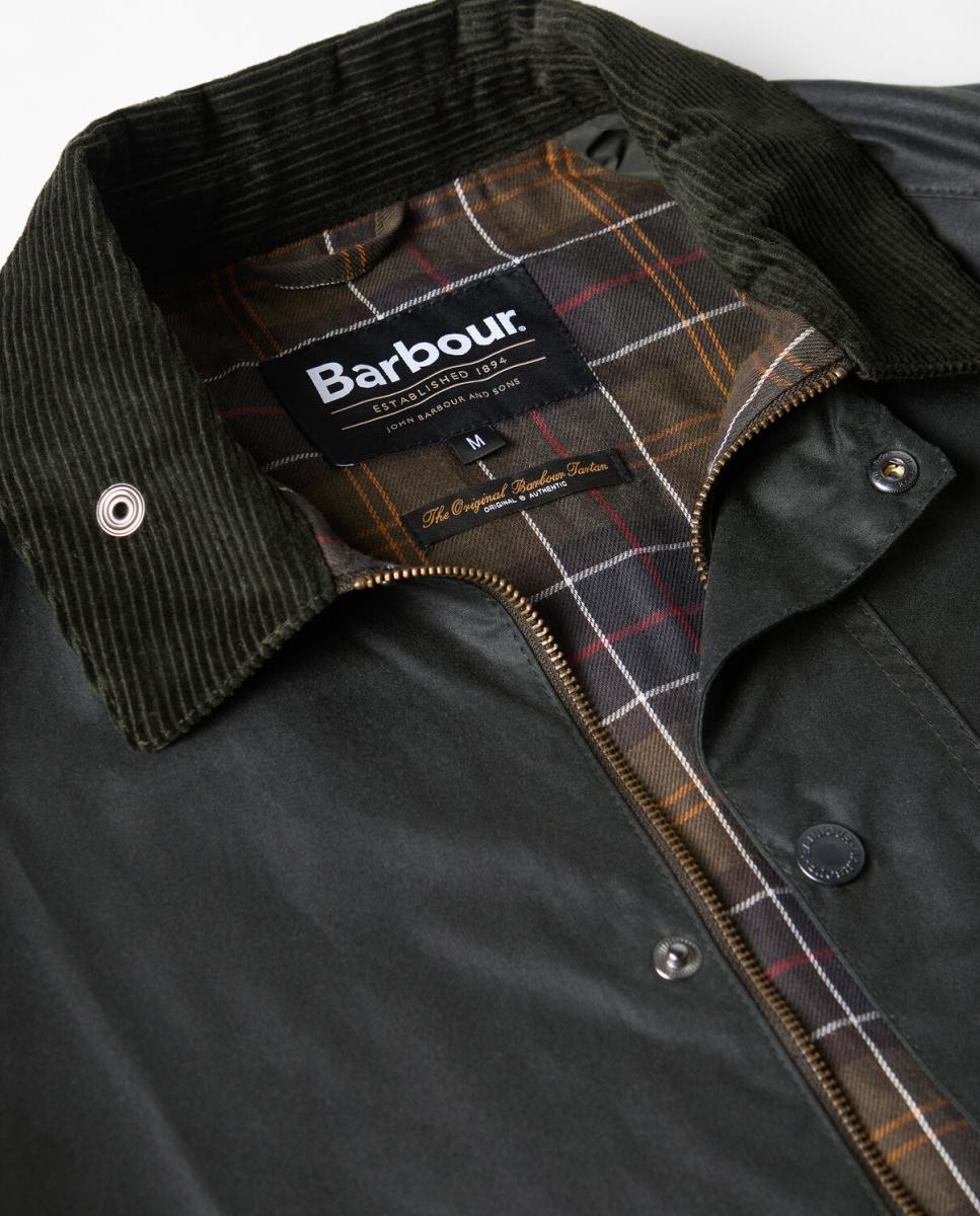 Imagen 7 de Chaqueta de hombre corta con bolsillos oblicuos - Barbour - Verde oscuro Verde oscuro