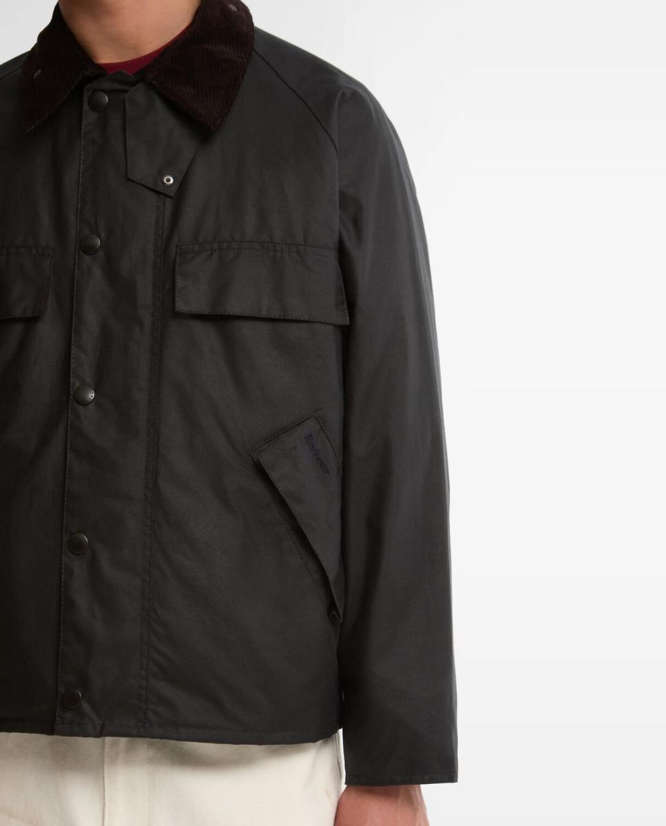Chaqueta de hombre corta con bolsillos con tapetas - Barbour - Azul marino Azul marino-4