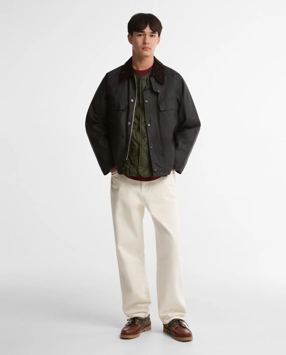 Chaqueta de hombre corta con bolsillos con tapetas - Barbour - Azul marino Azul marino-8