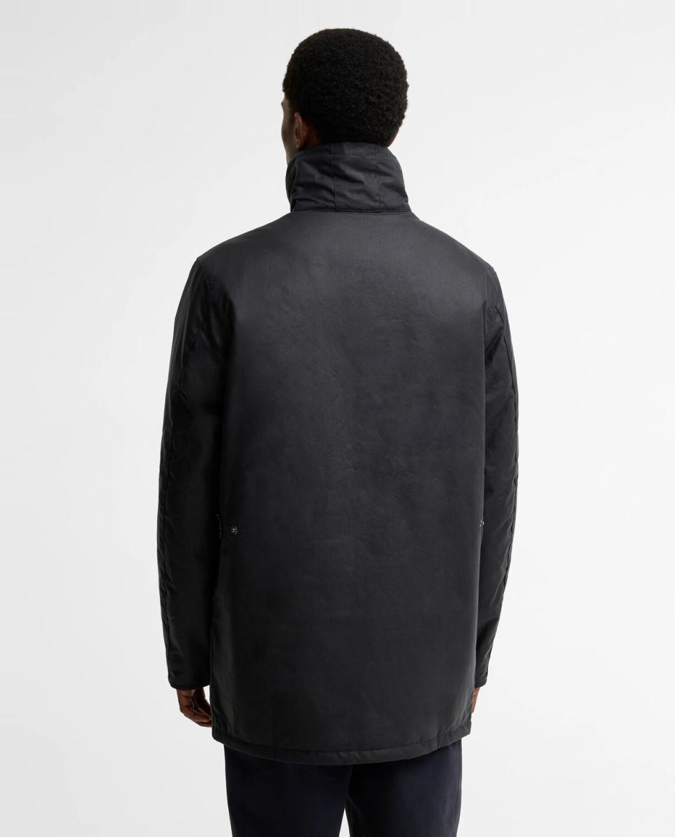 Chaqueta larga de hombre con bolsillos oblicuos - Barbour - Azul marino Azul marino-2