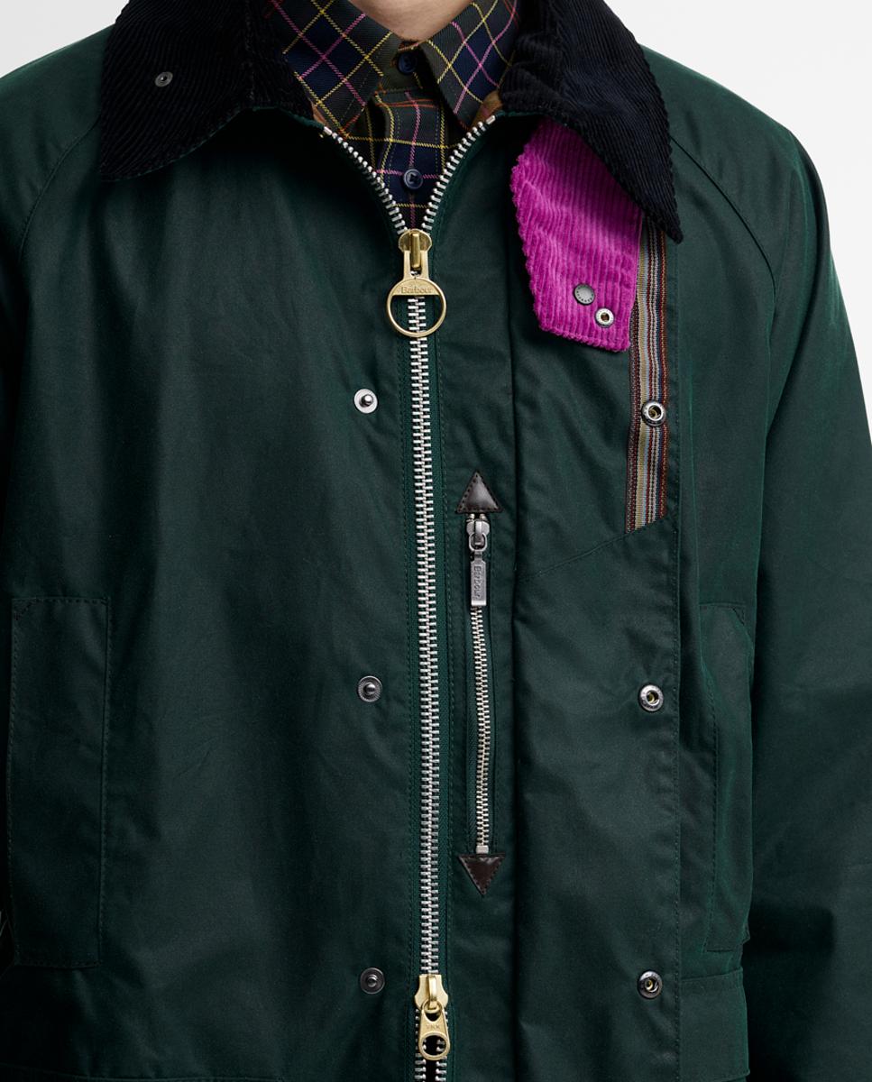 Chaqueta de hombre con bolsillos tipo fuelle - Barbour - Verde claro Verde claro-4