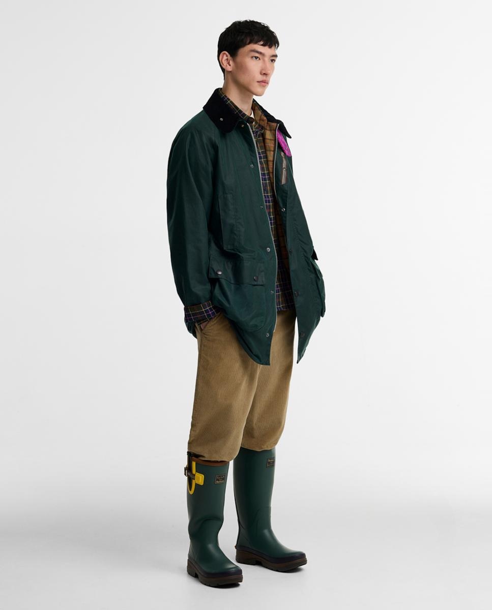 Chaqueta de hombre con bolsillos tipo fuelle - Barbour - Verde claro Verde claro-7