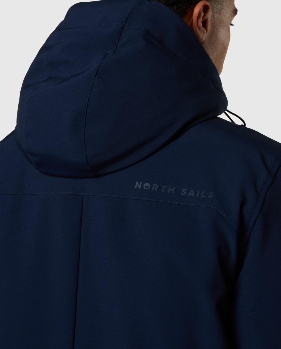 Parka de hombre en softshell reciclado - North Sails - Azul marino Azul marino-4