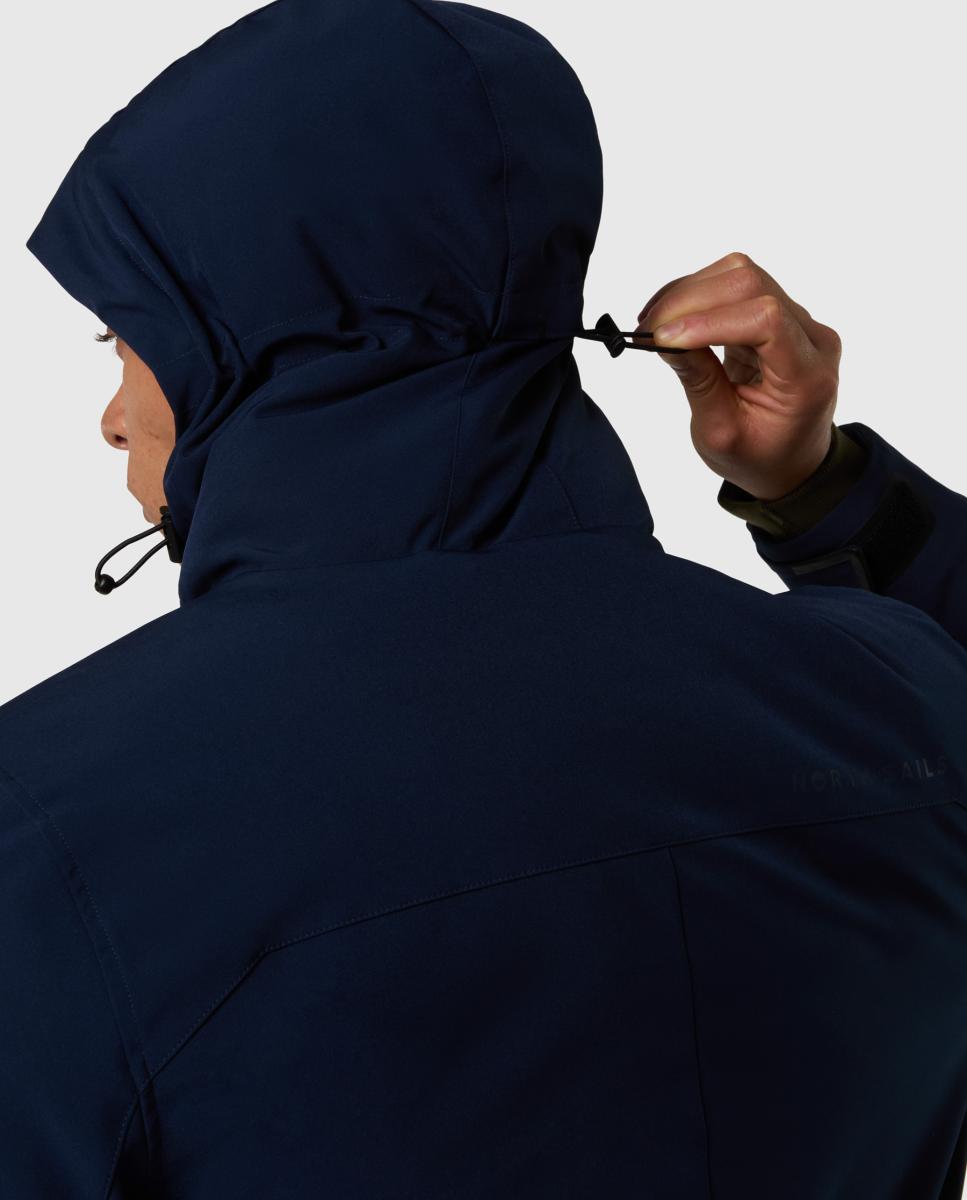 Parka de hombre en softshell reciclado - North Sails - Azul marino Azul marino-5