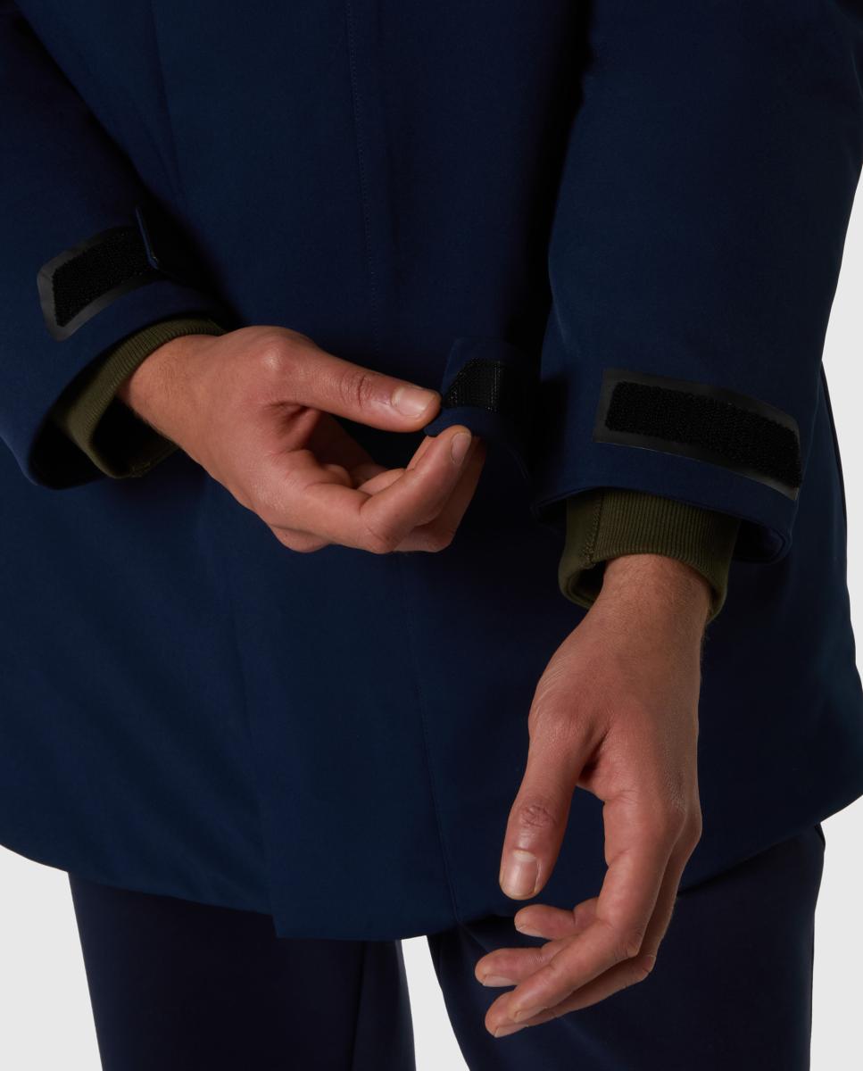Parka de hombre en softshell reciclado - North Sails - Azul marino Azul marino-6