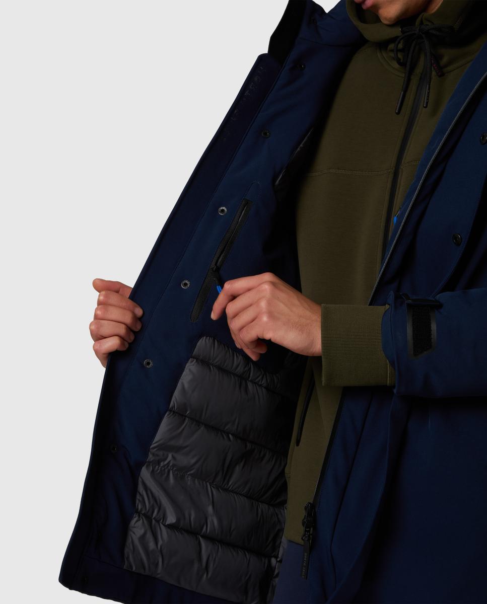Parka de hombre en softshell reciclado - North Sails - Azul marino Azul marino-9