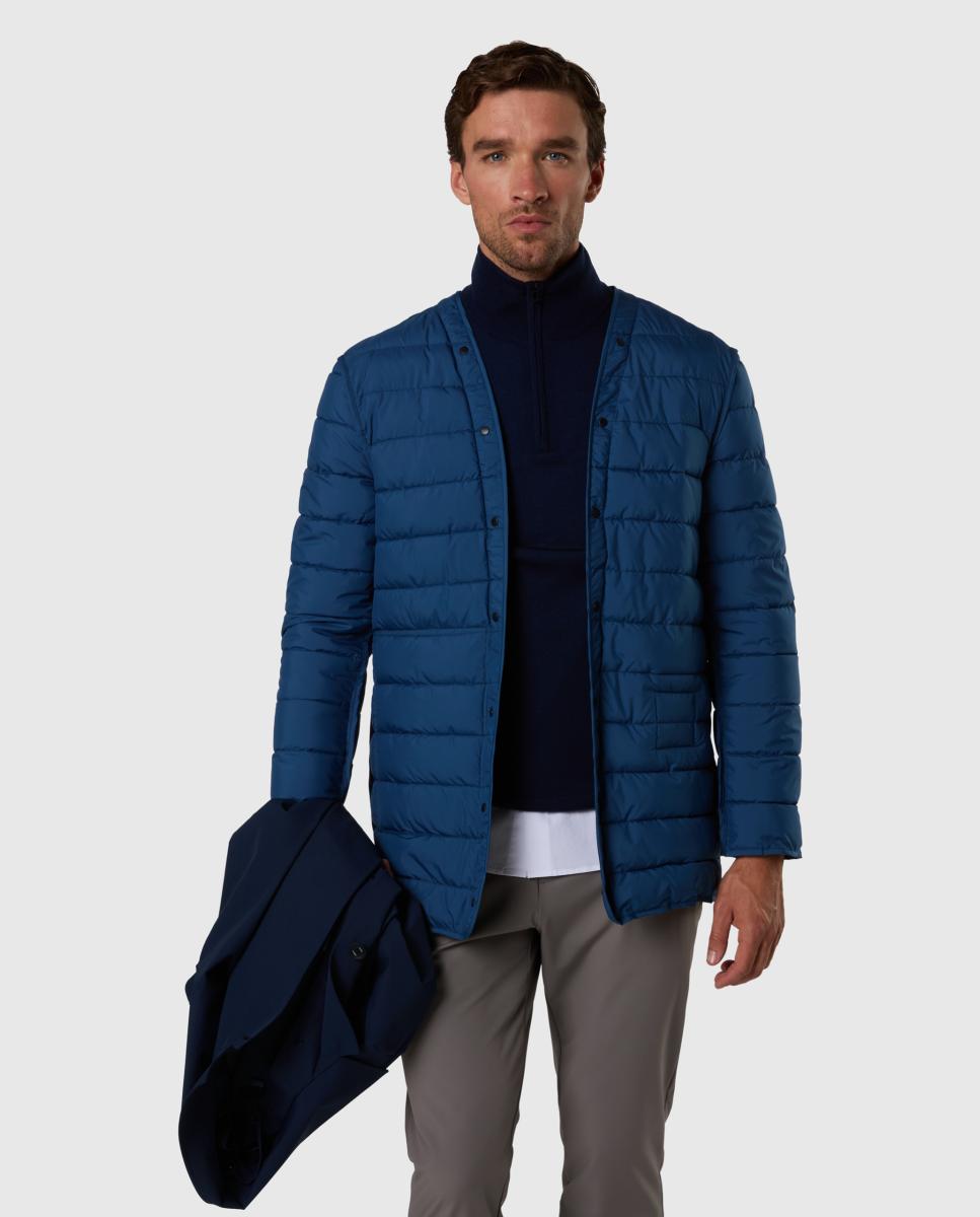 Trench Técnico para Homem em Tecido de Alto Desempenho de 3 Camadas Azul-marinho-8