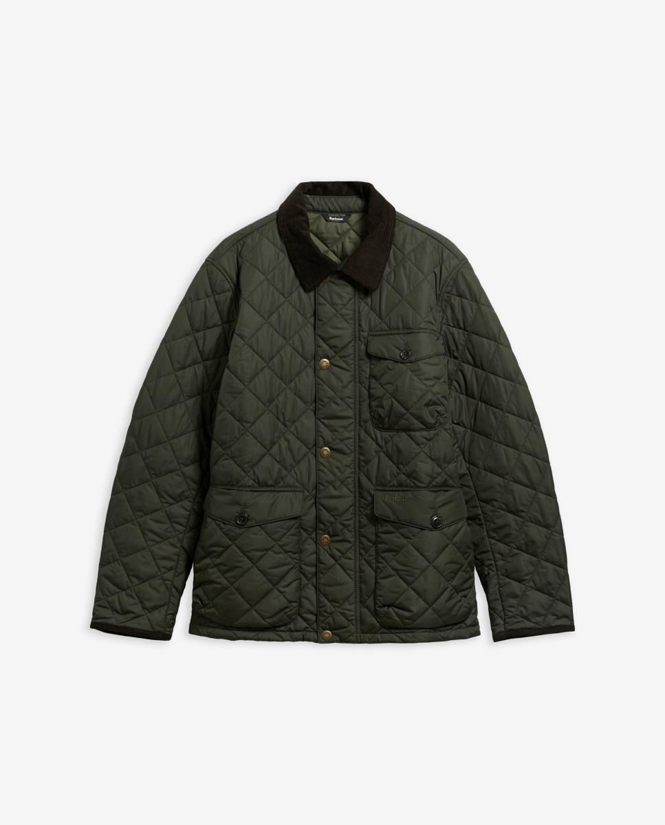 Chaqueta acolchada con cierre frontal de cremallera y corchetes. - Barbour - Verde Verde-2