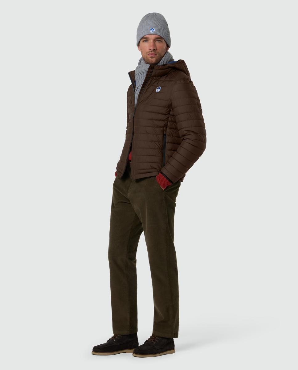Cazadora de hombre guateada ultraligera - North Sails - Marrón oscuro Marrón oscuro-6