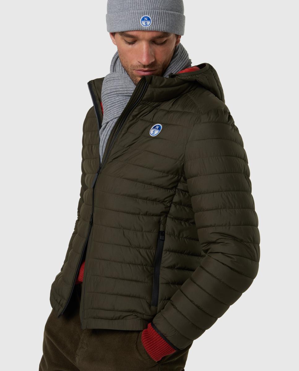 Cazadora de hombre guateada ultraligera - North Sails - Verde oscuro Verde oscuro-5