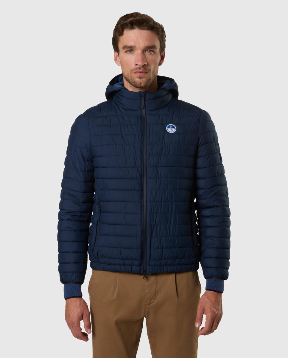 Cazadora de hombre guateada ultraligera - North Sails - Azul marino Azul marino-1