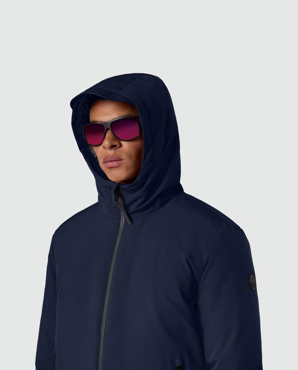 Cazadora de hombre en softshell reciclado de 2 capas - North Sails - Azul marino Azul marino-4