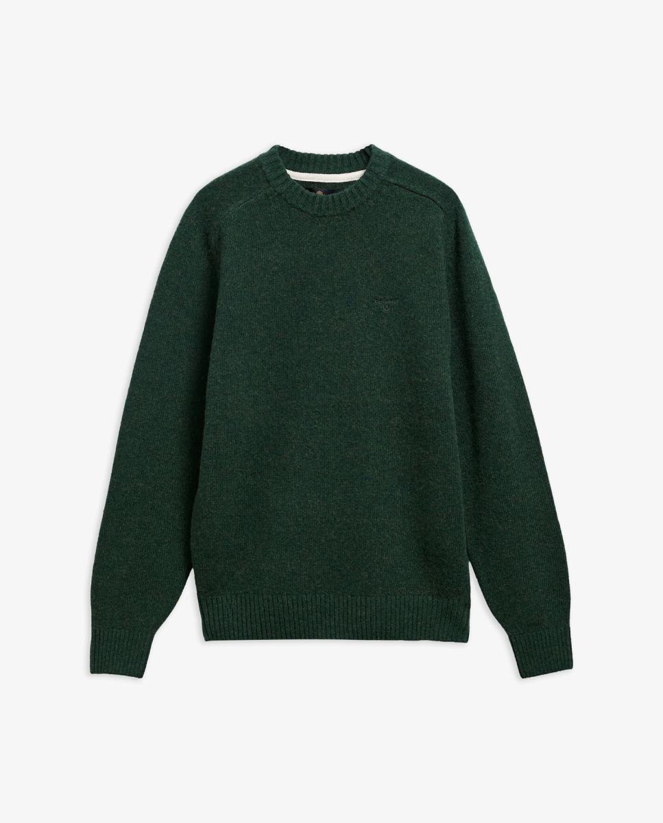 Imagen 4 de Jersey de hombre cuello redondo - Barbour - Verde militar Verde militar
