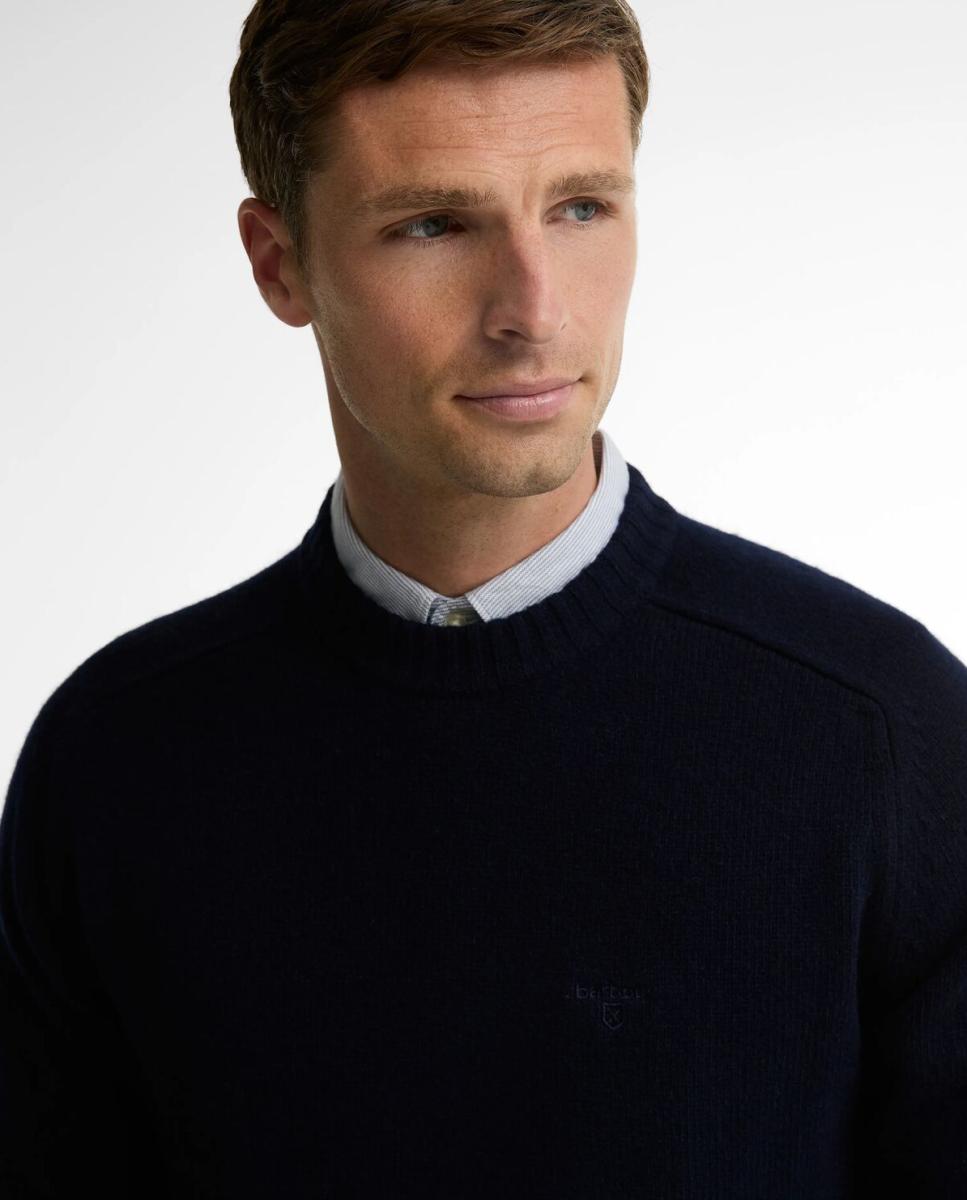 Imagen 3 de Jersey de hombre cuello redondo - Barbour - Azul marino Azul marino