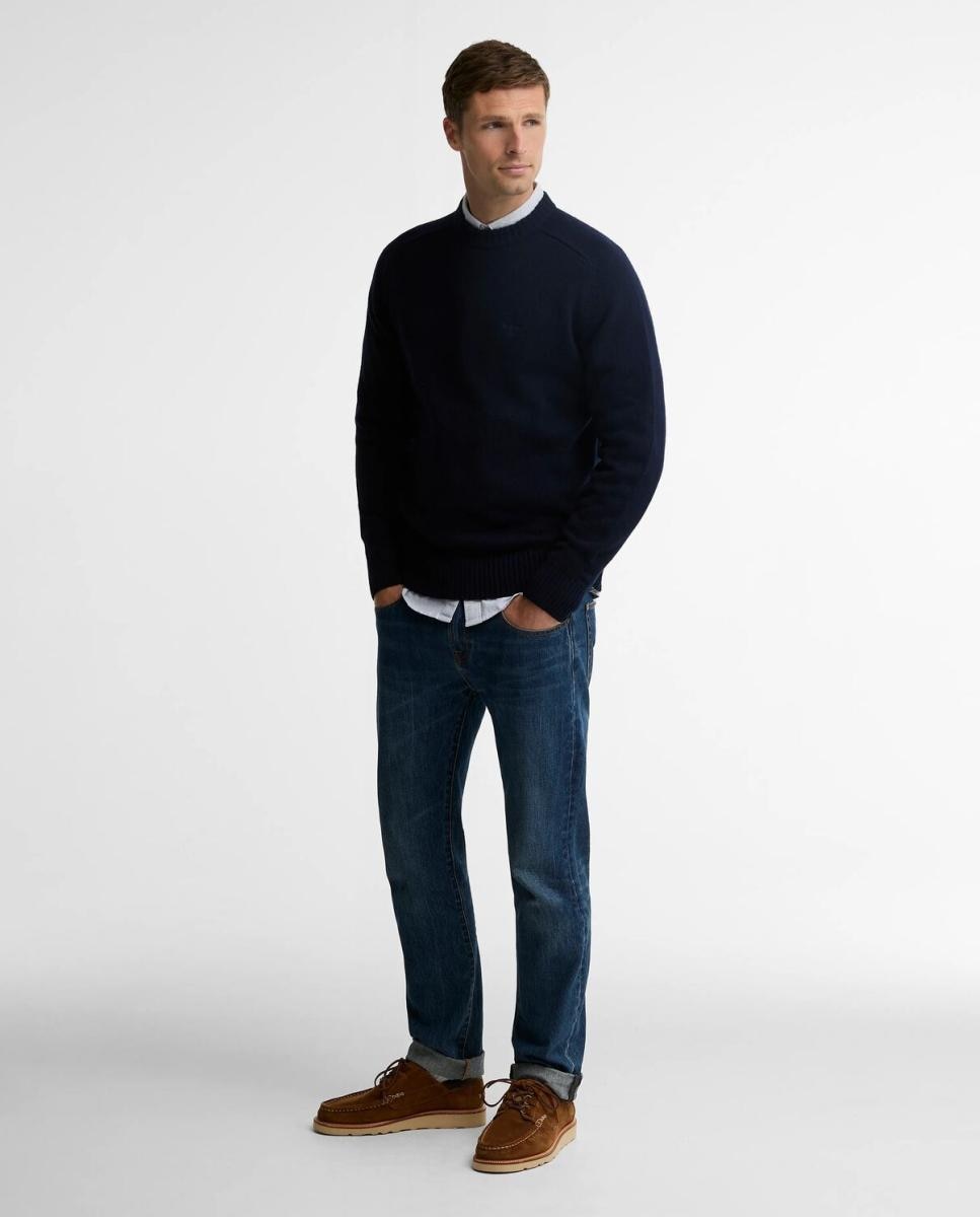 Imagen 6 de Jersey de hombre cuello redondo - Barbour - Azul marino Azul marino