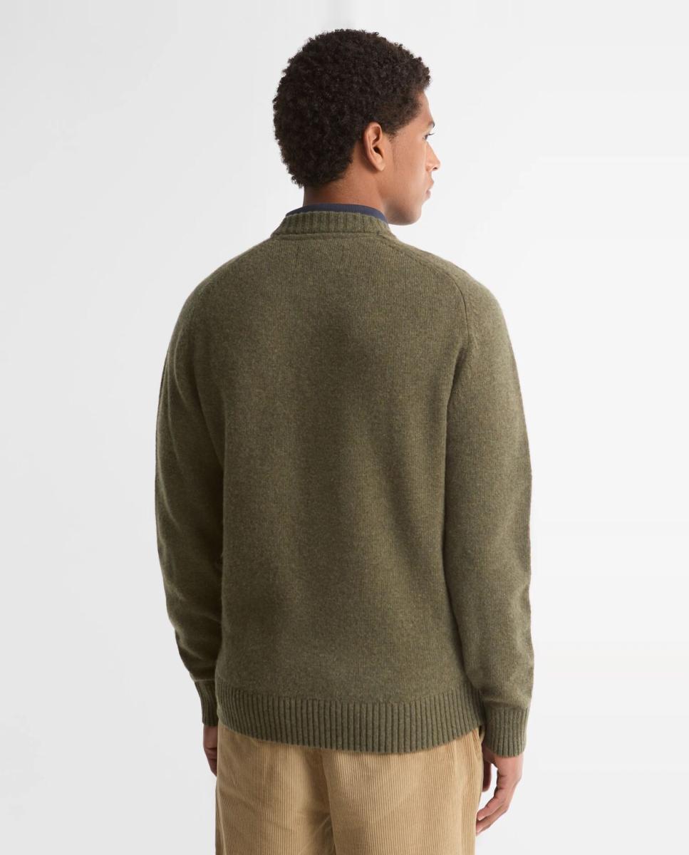 Imagen 2 de Jersey de hombre cuello redondo - Barbour - Verde militar Verde militar