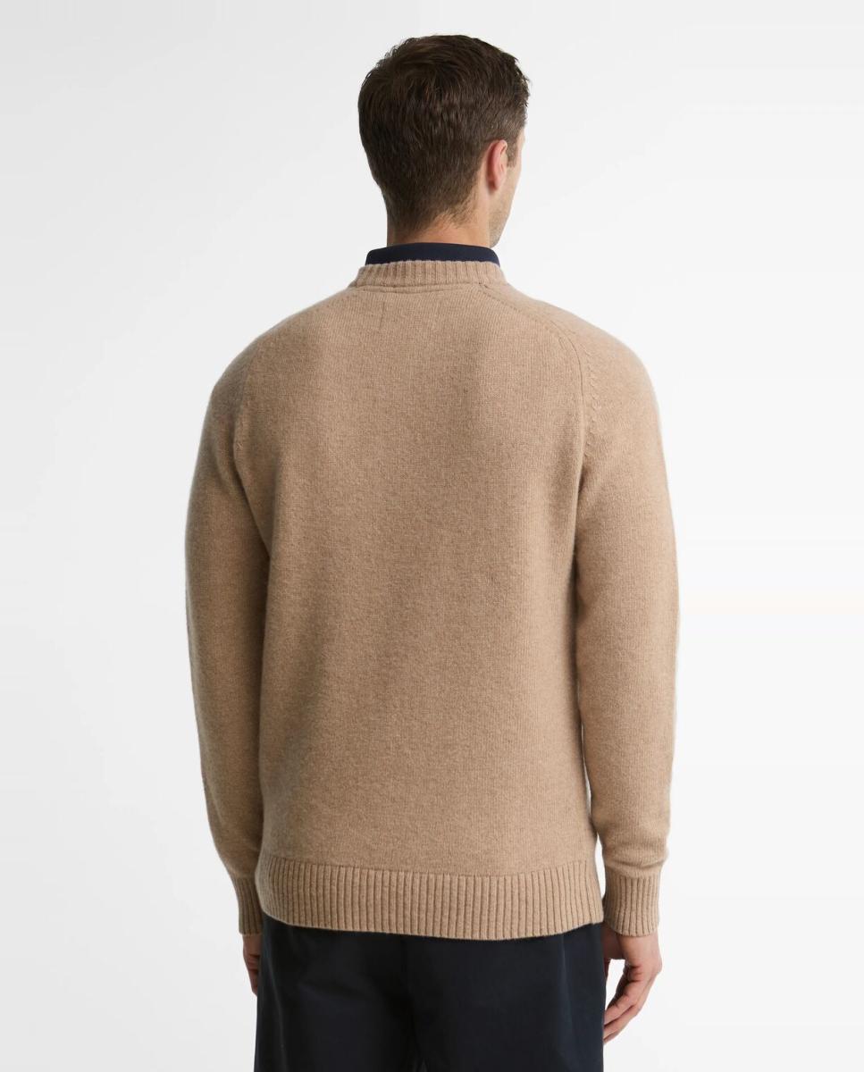 Imagen 2 de Jersey de hombre cuello redondo - Barbour - Crema Crema
