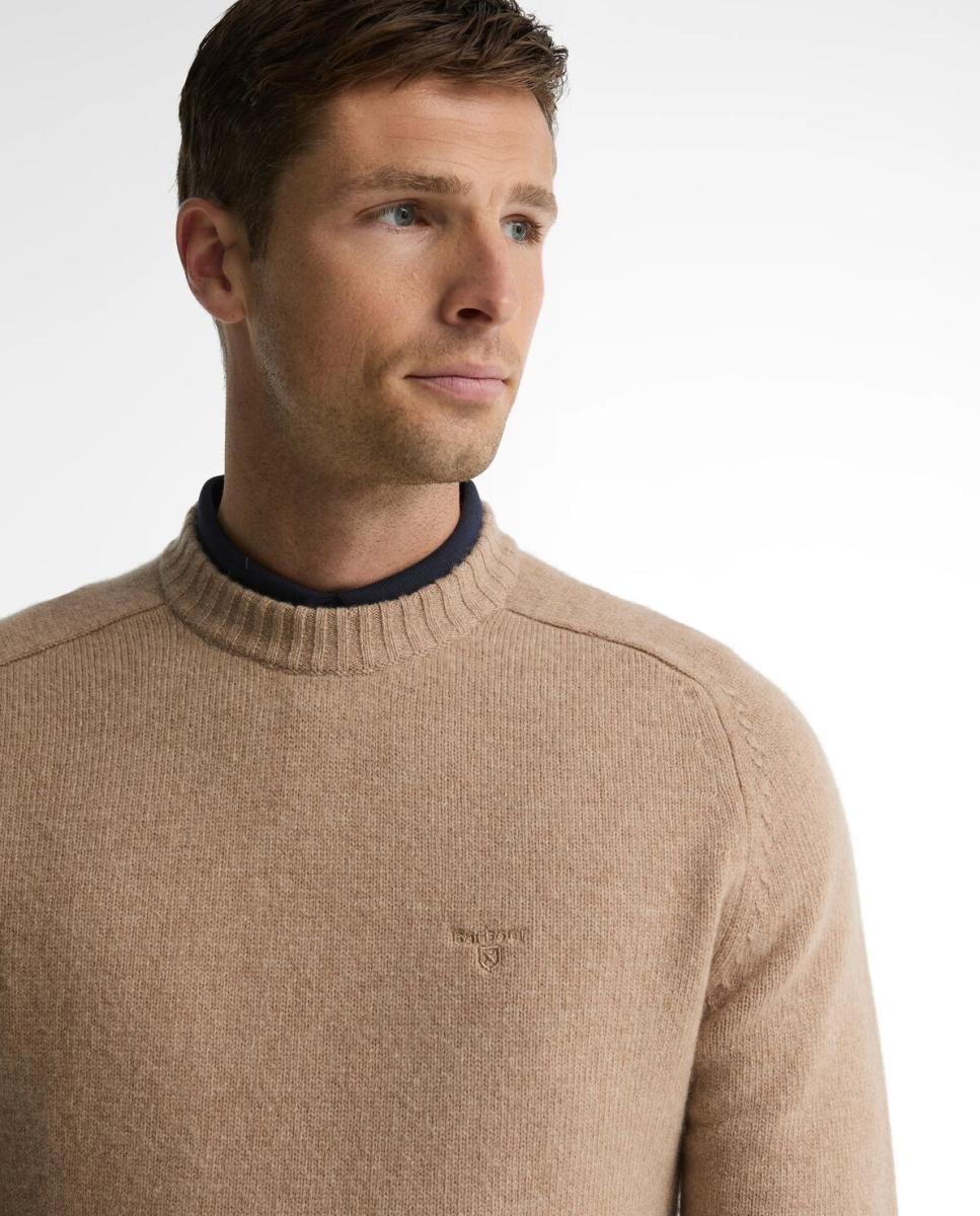 Imagen 3 de Jersey de hombre cuello redondo - Barbour - Crema Crema