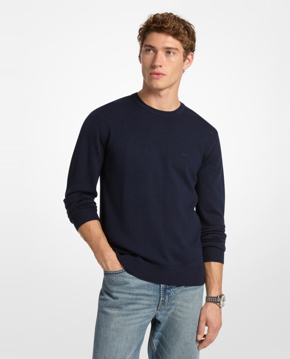 Imagem 0 de Camisola de Malha de Lã Merino com Gola Redonda