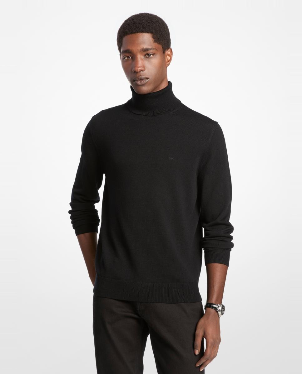 Imagem 0 de Camisola de Malha de Lã Merino com Gola Dobrada