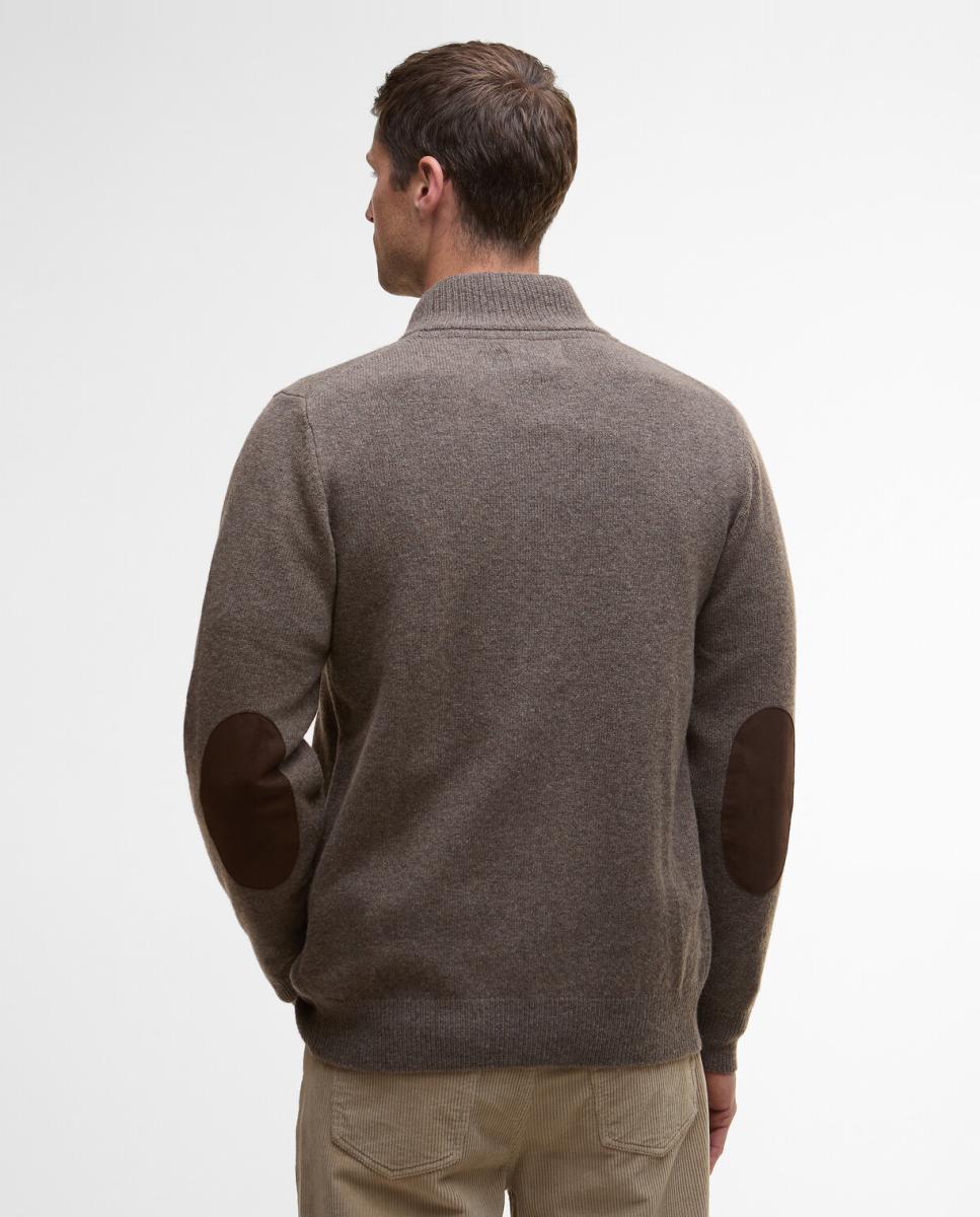 Imagen 2 de Cardigan de hombre con solapa bicolor - Barbour - Marrón claro Marrón claro