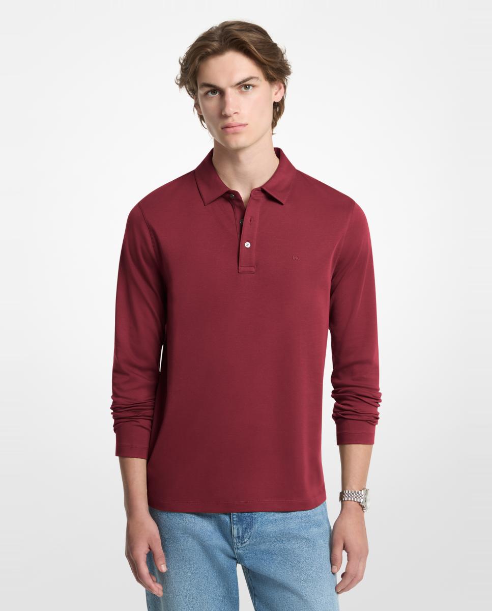 Imagem 0 de Polo Interlock Liso com Manga Comprida