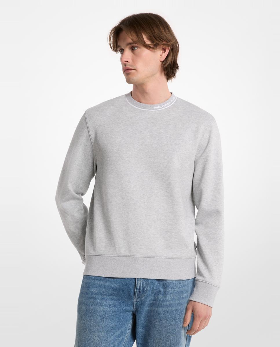 Imagem 0 de Sweatshirt com Vivos em Contraste e Detalhe da Marca na Lateral da Gola