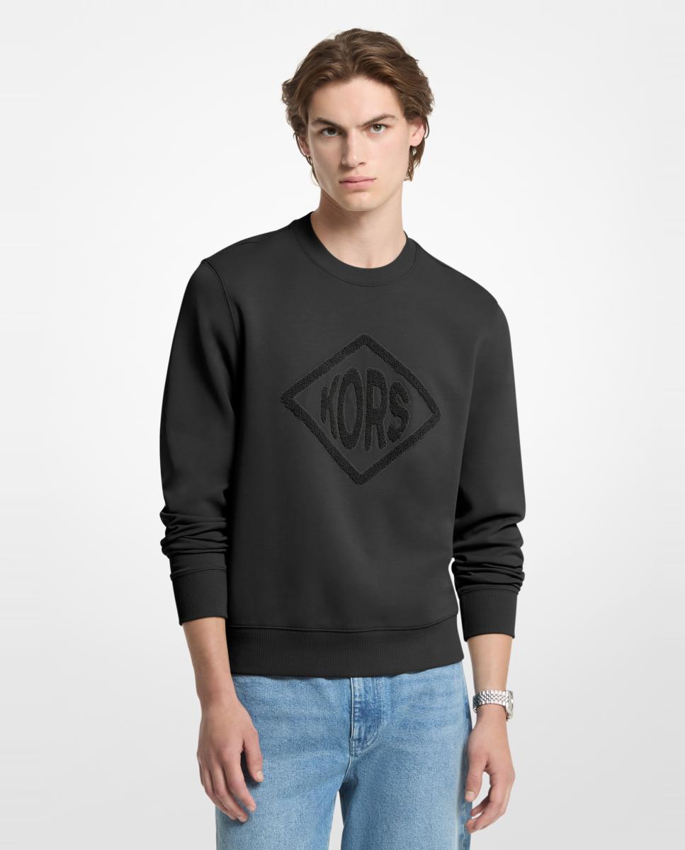 Imagem 0 de Sweatshirt de Manga Comprida com Gola Redonda e Logótipo à Frente